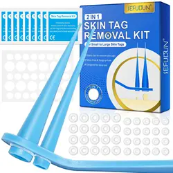 Advanced Skin Tag Removal Kit for Safe Home Use with Remover Bands and Cleansing Swabs (For 1 - 9MM)