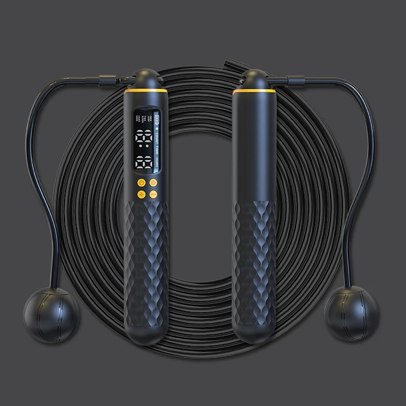 New Rechargeable USB Electronic Technology Jump Rope Wire Rope Adjustable Jump Rope Trainer Digital Wireless Calorie Counter