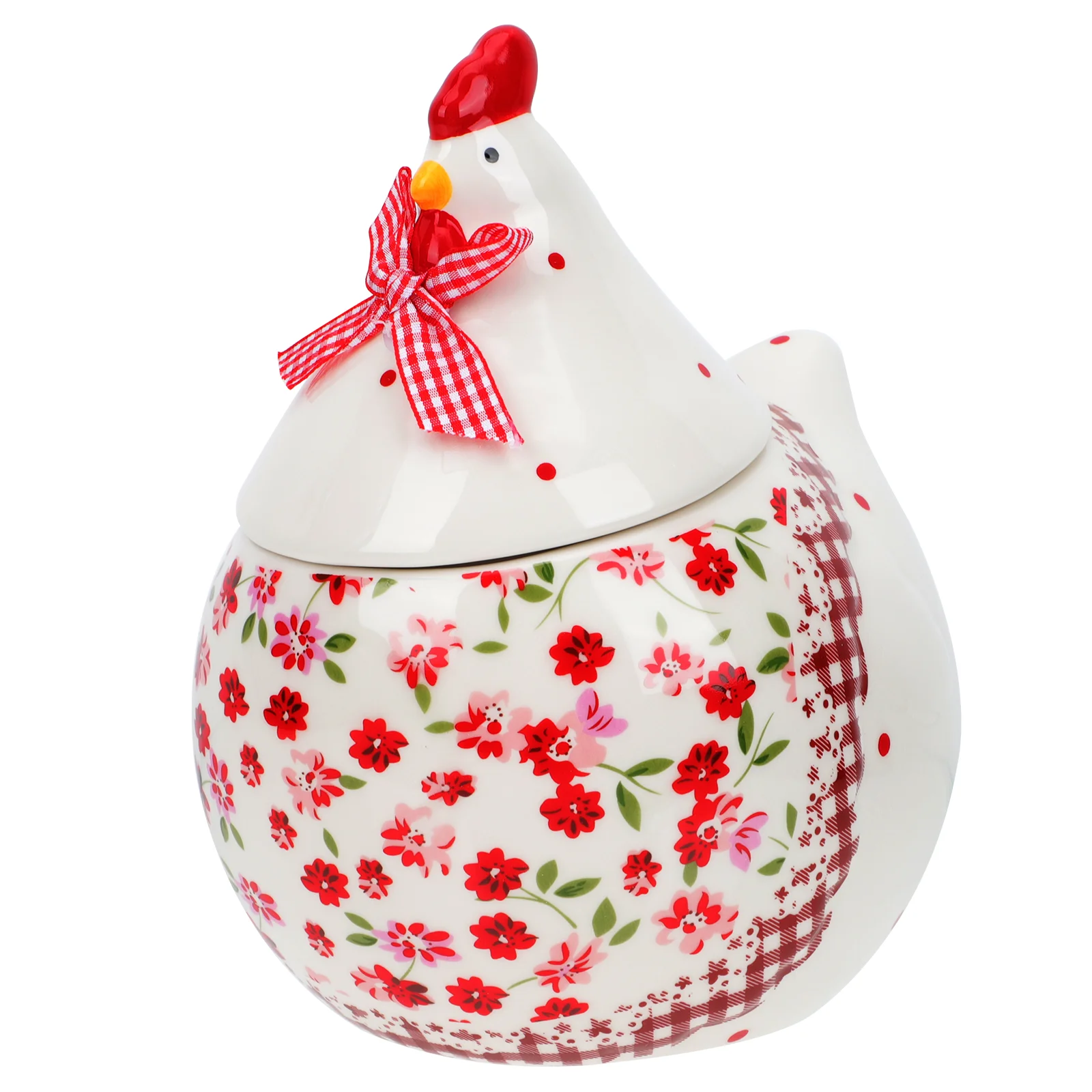 

Ceramic Cookie Jar Hen Shaped Food Storage Jar Chicken Biscuit Treat Jar Christmas Storage Canister Farmhouse Fresh Egg