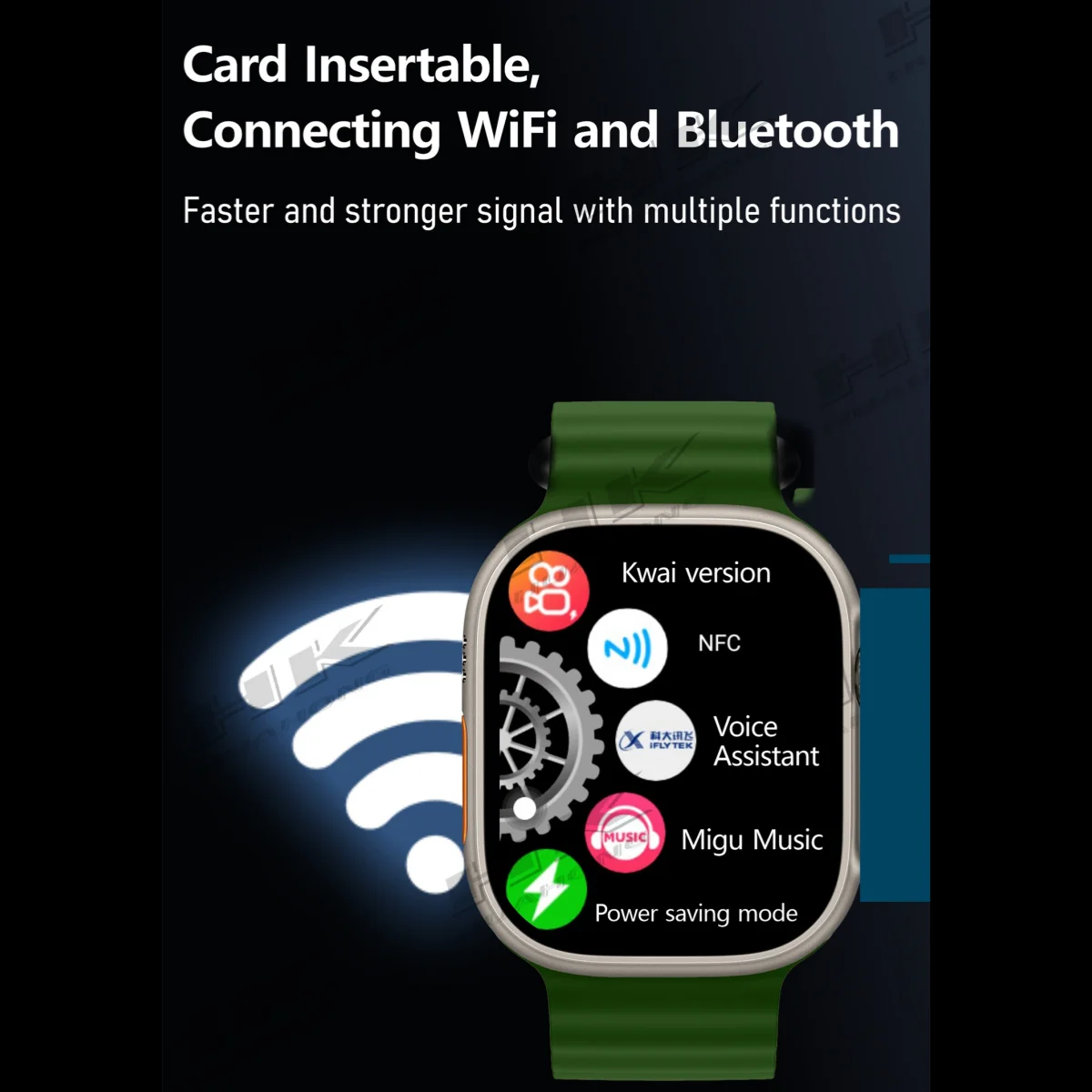 2024 4G 워치 HK 울트라 원 스마트워치, 49mm SIM 카드, 와이파이 네트워크, GPS 지도 앱 다운로드 카메라, 64G 스토리지, 남녀공용 스마트 워치