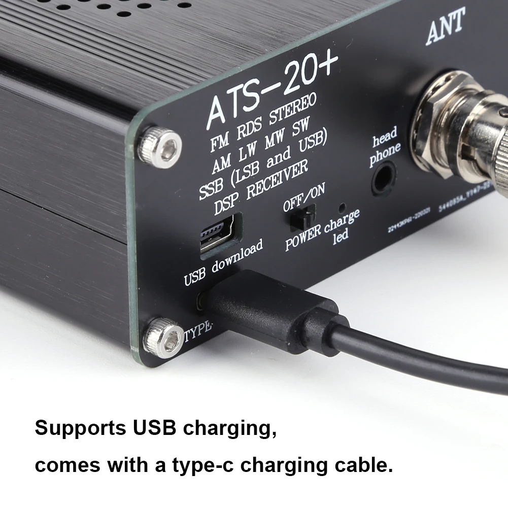 ATS-20+Si4732 Full Band Radio Receiver With 3.5mm Audio Jack 0.96inch OLED Screen Radios MW SW SSB LSB USB FM AM Radio Recorder