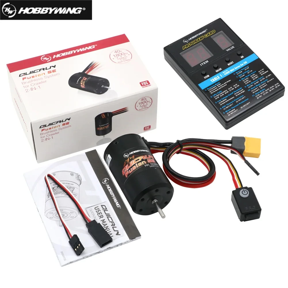 R*a様 未使用のHobbywing製 Fusion Se 1800kv HobbyWing: Silnik QuicRun Fusion SE 1800kv z zintegrowanym