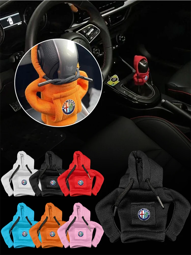 Alfa Romeo Pookknop Hoodie Cover - Detail van de capuchon en koordjes