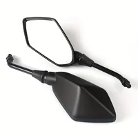 2Pcs/Pair 10mm Motorcycle Mirror Scooter E-Bike Rearview Mirrors Electromobile Back Side Convex Mirror
