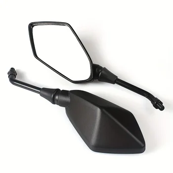 2Pcs/Pair 10mm Motorcycle Mirror Scooter E-Bike Rearview Mirrors Electromobile Back Side Convex Mirror