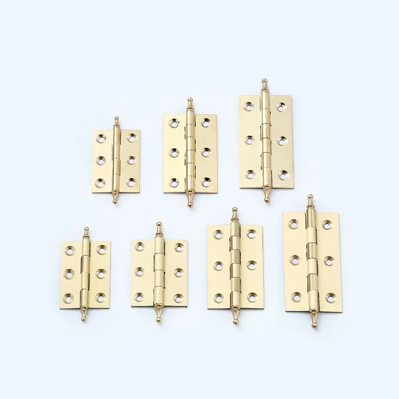 In-Stock New Chinese-Style Antique Window Bronze Hinge Wooden Cabinet Door Hardware Accessories Sharp-Tip Mortice Hinge