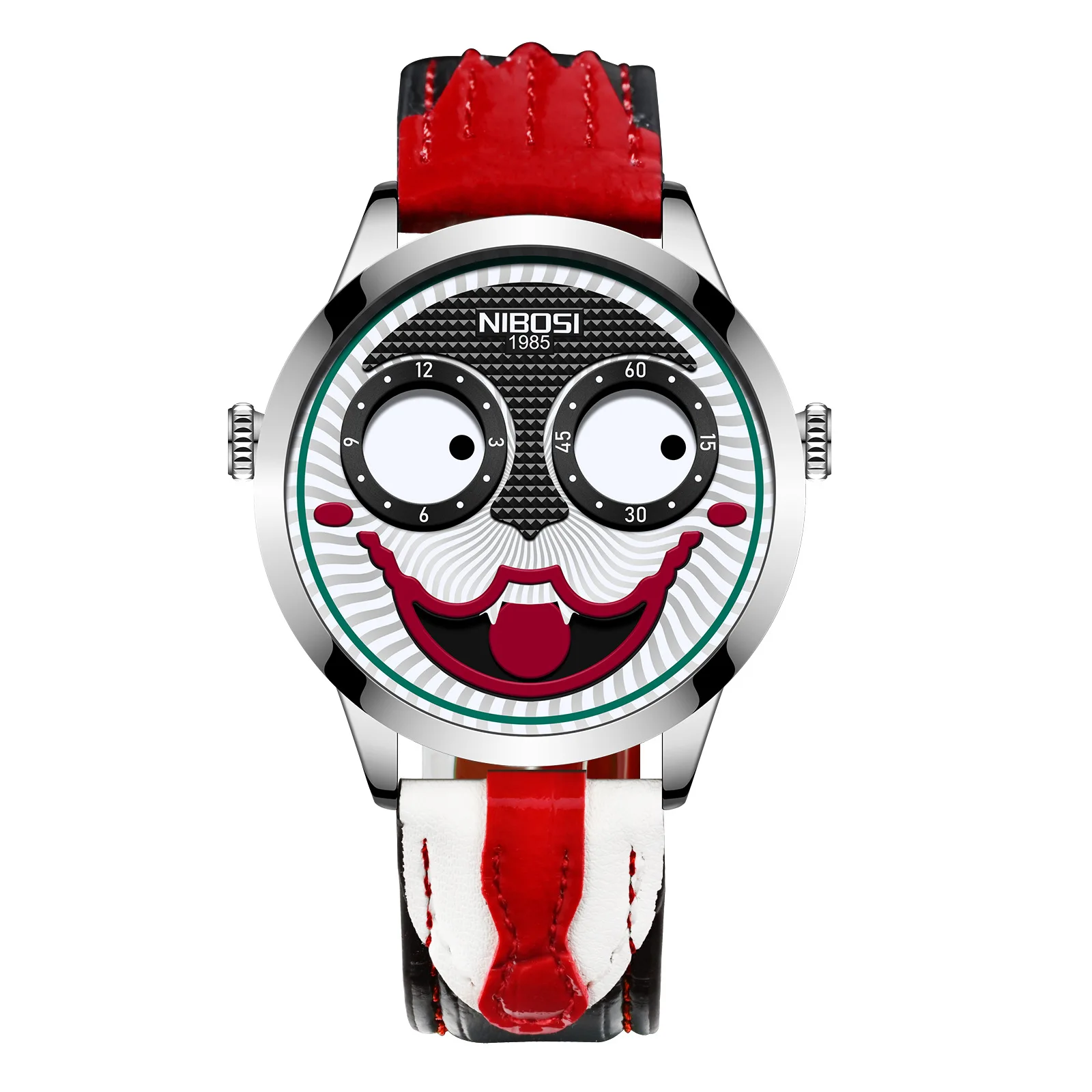 2023 funny Joker Watches For Men Top Luxury Brand Waterproof Business Personality Clown Green Male Wrist Watches Reloj Hombre