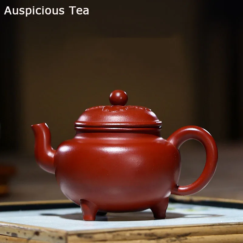 

130ml Raw Ore Dahongpao Handmade Tea Pot Creativity Yixing Purple Clay Teapots Home Zisha Filter Kettle Tea Table Accessories