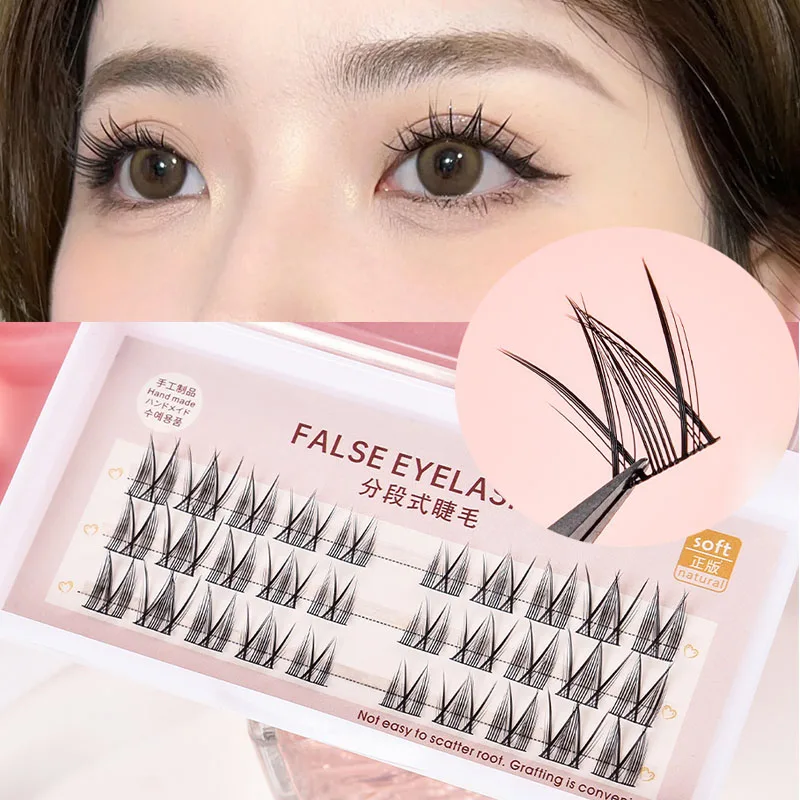 

3 Rows 1 Box Eyeslashes Extension Personal Professional Makeup Individual Cluster EyeLashes Grafting False Eyelashes Makeup