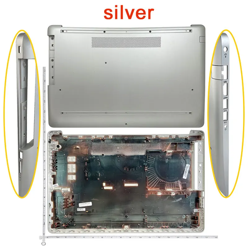 Couvercle écran HP 17-f Complet Avec Charnière, Câble Et Capteur Photo - Silver
