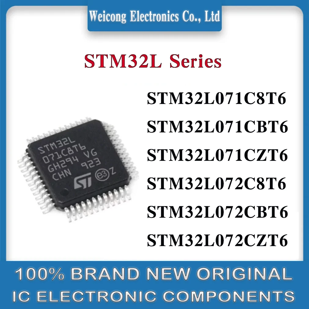

STM32L071C8T6 STM32L071CBT6 STM32L071CZT6 STM32L072C8T6 STM32L072CBT6 STM32L072CZT6 STM32L071 STM32L072 STM32L STM IC MCU Chip