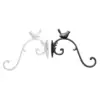 Cast Iron Bird Statue Wall Plant Hanger Length 25cm Decorative Patio Decoration 3