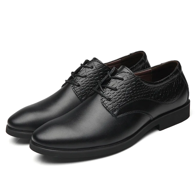 

2019 Newest Business Shoes Men Breathable PU Leather Shoes Rubber Formal Dress Shoes Male Leather Casual Shoes Sneakers Men