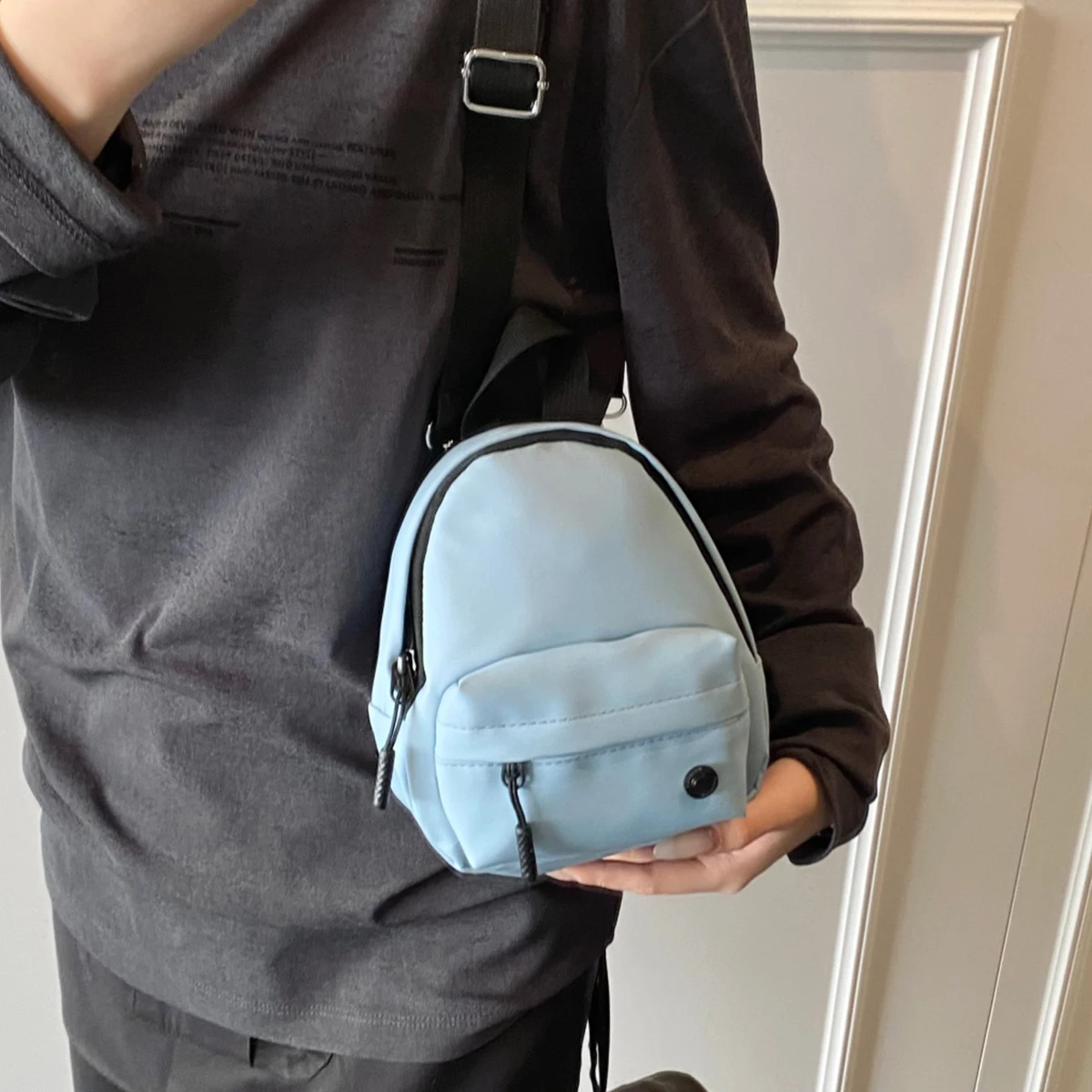 Niche Mini Bag Unisex Style Messenger Small Bag Small Camera Bag One-Shoulder Female Bag Mini Parent-Child Bag Chest Bag