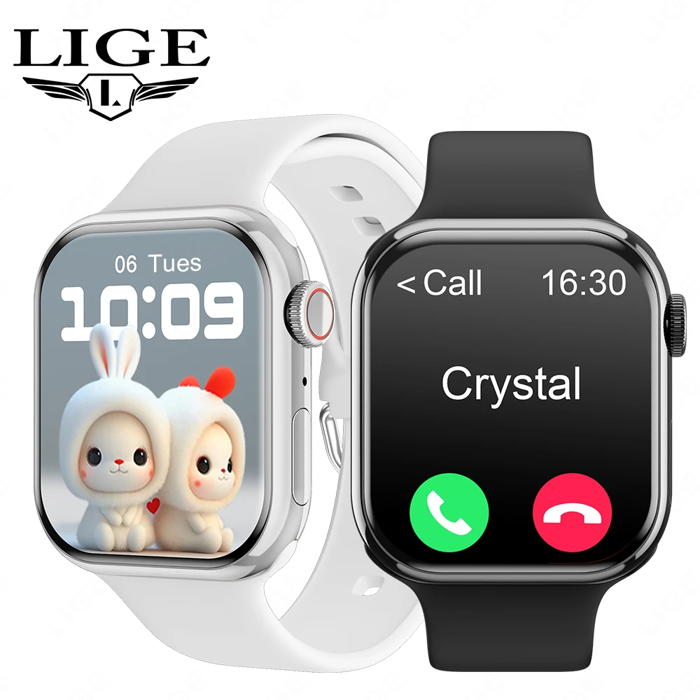 

LIGE NFC Smart Watch Man Sports Fitness AI Voice Bluetooth Call Bracelet Waterproof IP68 Off Screen Pointer GPS Smartwatch Woman