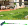 Alloy Steel Weed Harrow Garden Leaf Rake Twin-Head Weeding  3 Sections Removable Rods Garden Dethatcher for Clearing Hay 6