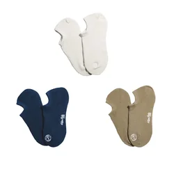 Maden Men's Retro Non - Slip Cotton Boat Socks - 3 Pack - Lightweight & Breathable - One Size (Mixed 3 pairs)