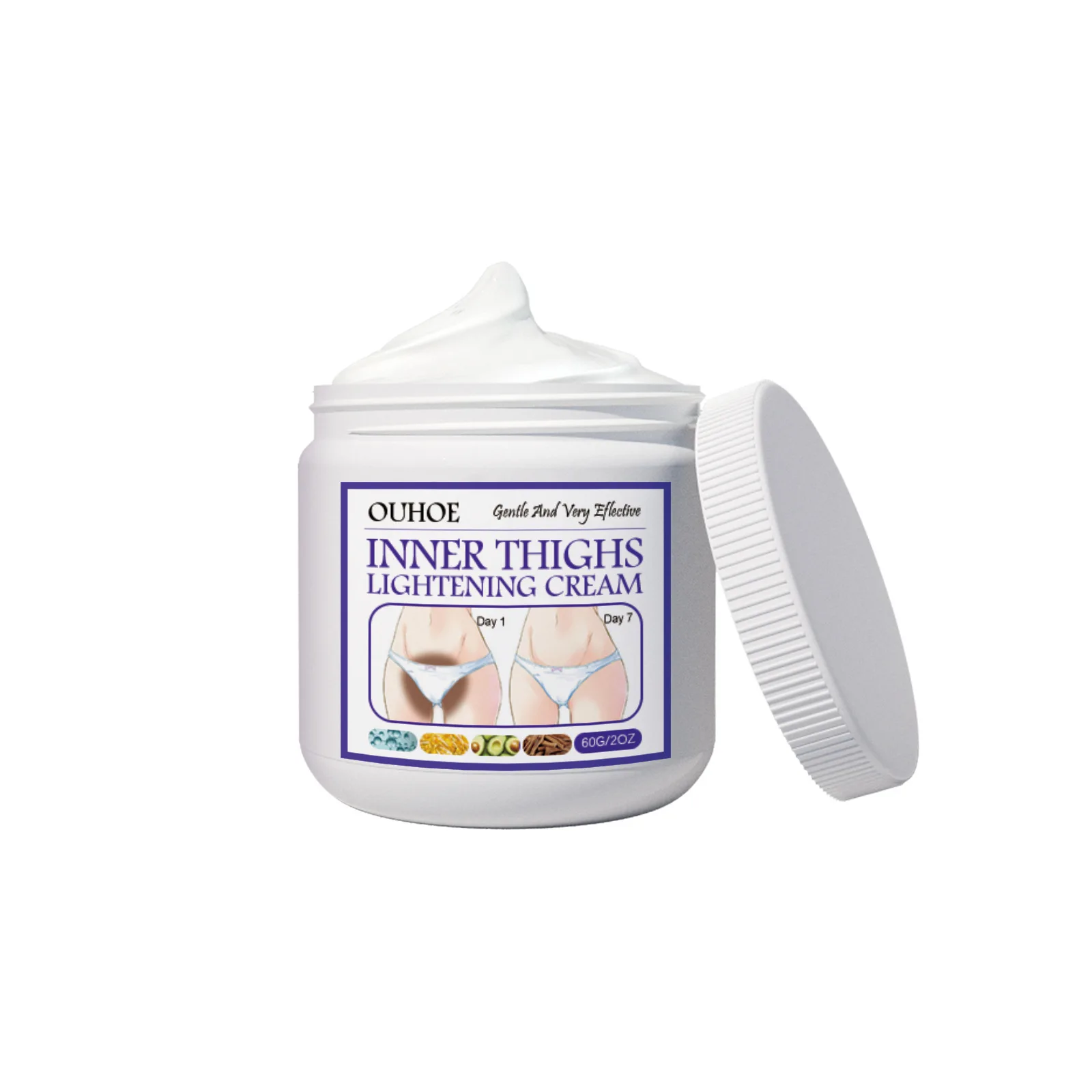 Inner Thigh Whitening Cream Private Parts Underarm Bleaching Cream Whiten Butt Knee Brighten Melanin Intimate Dark Skin Care 60g 2