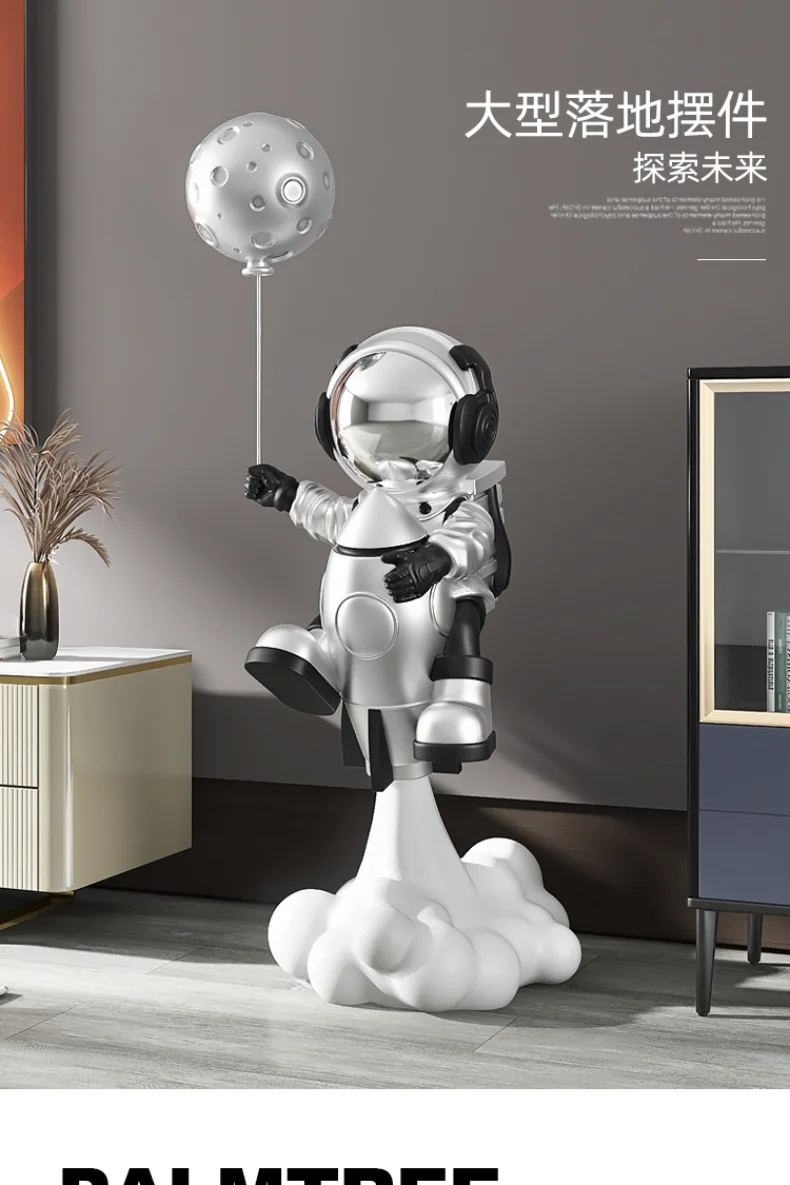 Rocket Astronaut Ornaments, Large Floor-standing Home Accessories, Astronaut Sculptures, Bluetooth Speakers, Smart Furniture