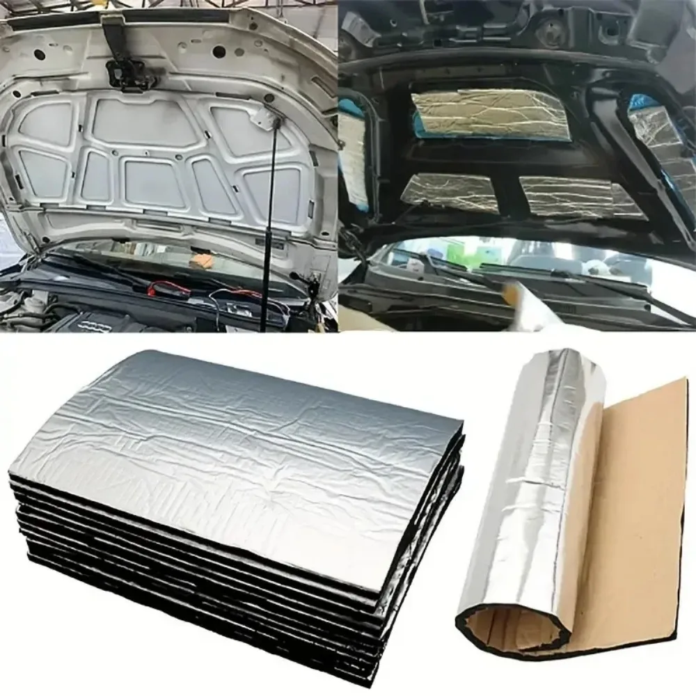 Sound Deadener Heat Insulation Mat 5/10MM Car Sound Proofing Deadening Insulation Car Hood Accessories Interior