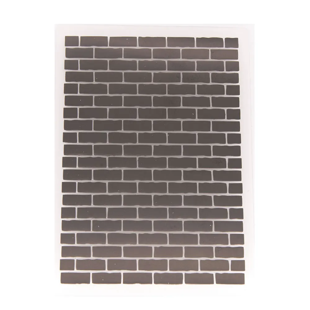 Plastic Embossing Folders for Card Making, Brick Wall Background Paper Card Template Mold for Album Decor Card Making EM239