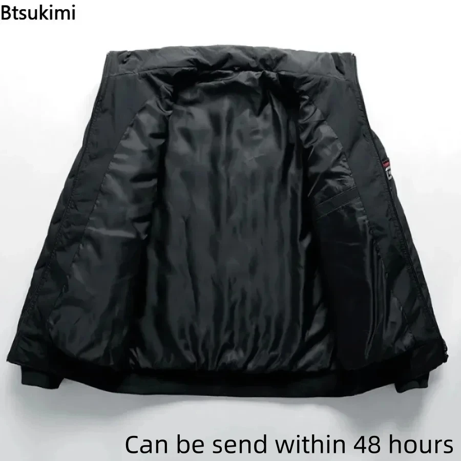 New Autumn Winter Men Cotton Padded Jacket Korean Streetwear Casual Men Fashion Clothing Male Warm Coats 5XL