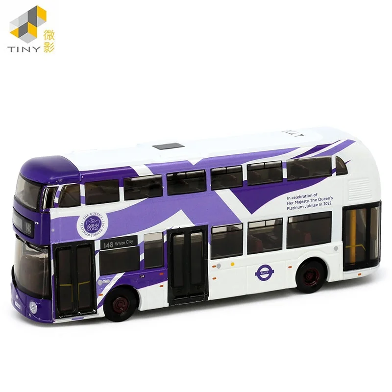 Tiny 1:110 New Routemaster Platinum Jubilee 2022 No.22 Modello Di Simulazione In Lega Di Auto