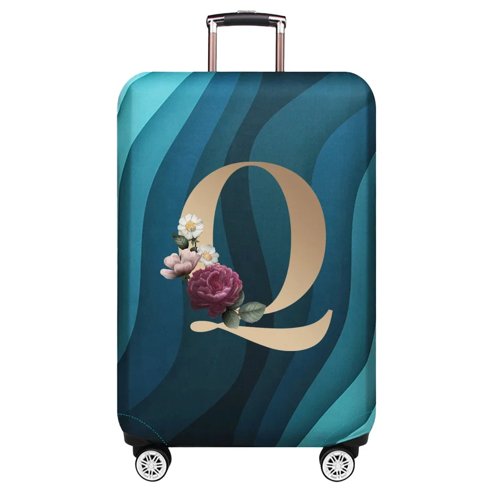 Gold Letter Print Luggage Protective Dust Cover & Travel Accessory