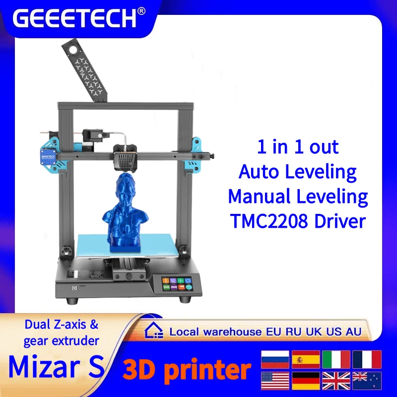 Geeetech Mizar 3.5-inch Color Touch Screen TMC2208 Slient Driver 3D  Printer, 220×220×260mm, FDM 3D Printer, Fast Shipping - AliExpress