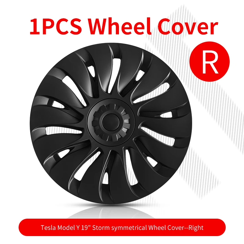 Only 1PC Hubcaps 19 inch Full Coverage Wheel Cover Cap Design for Tesla Model Y Hubcaps Automobile Replacement Accessories 2023 image_1