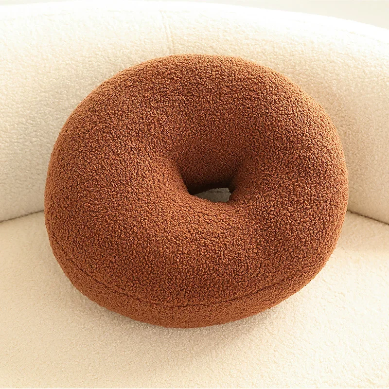 Nordic Cloud Throw Pillow Geometric Shape Plush Round Ball Throw  Distorted Twisted Throw Cushion Sofa Headrest Float Window 6