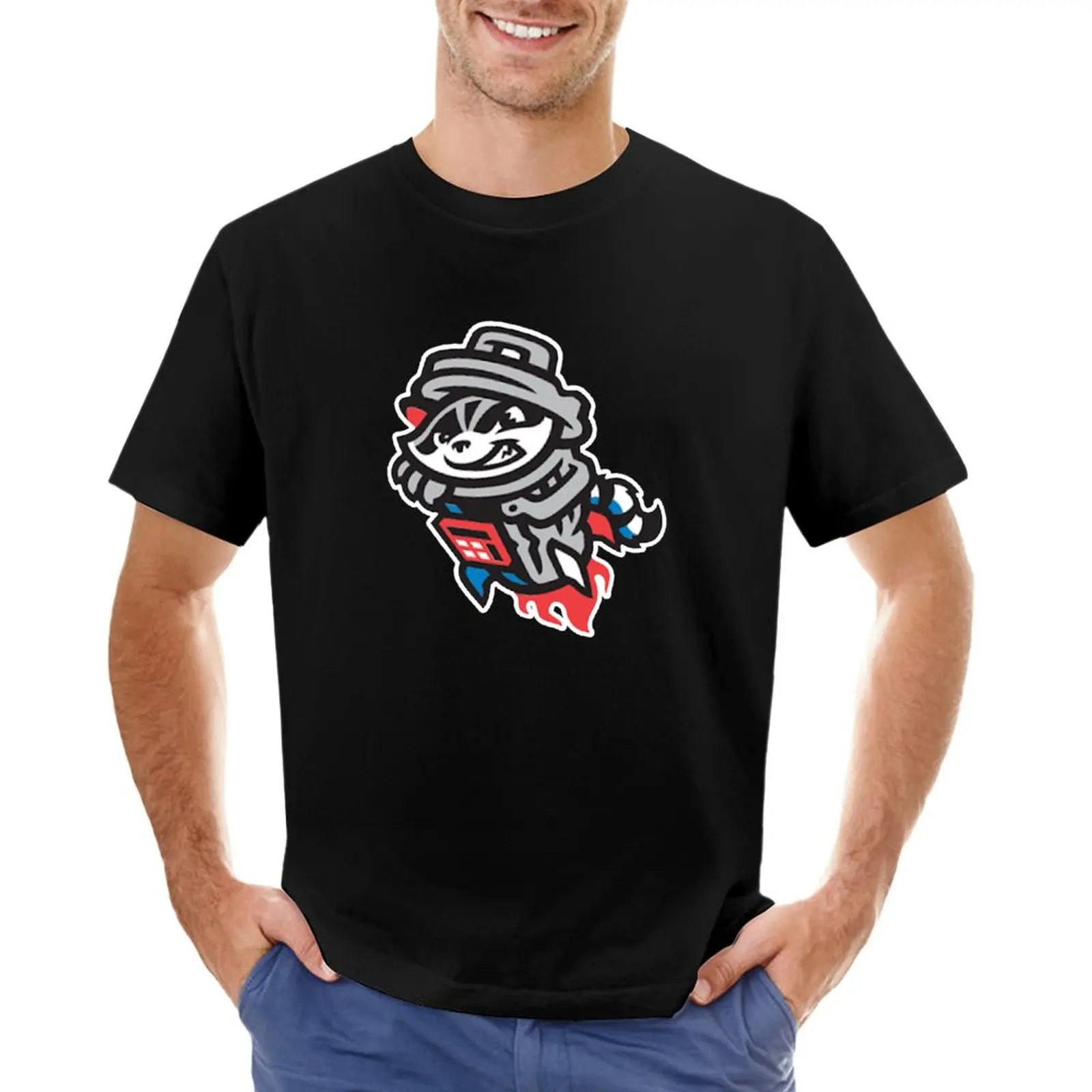 

Rocket City Trash Pandas A] T-Shirt quick drying summer top slim fit t shirts for men