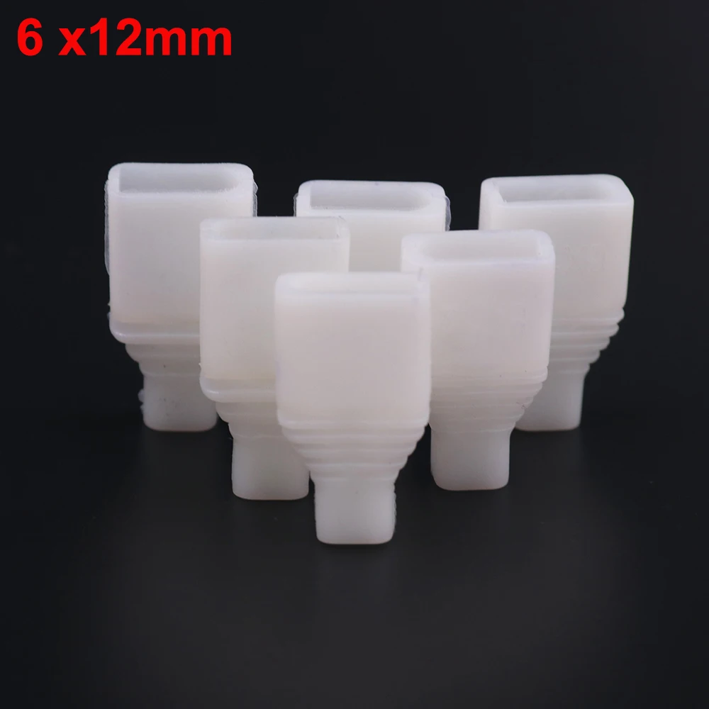 6x12mm Neon LED Strip End Caps Safety for DC5V DC12V DC24V AC110V AC220V Neon Light Strip Plastic End Caps Lighting Accessories led strip clips