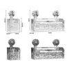 Light Luxury Style Glacier Pattern Suction Cup Shelf Bathroom Shower Punch-Free Wall Mounted Storage Rack Draining Basket Holder 6