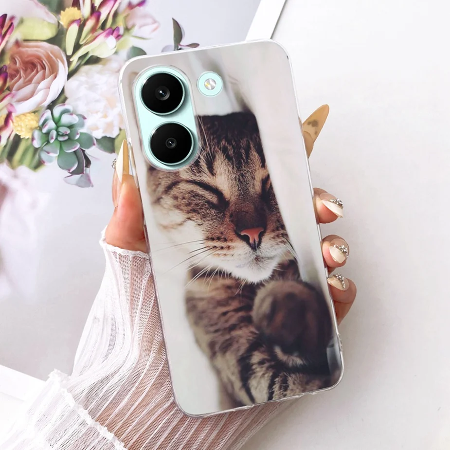 Colorful Flowers Painted Soft Slim Phone Case Cover