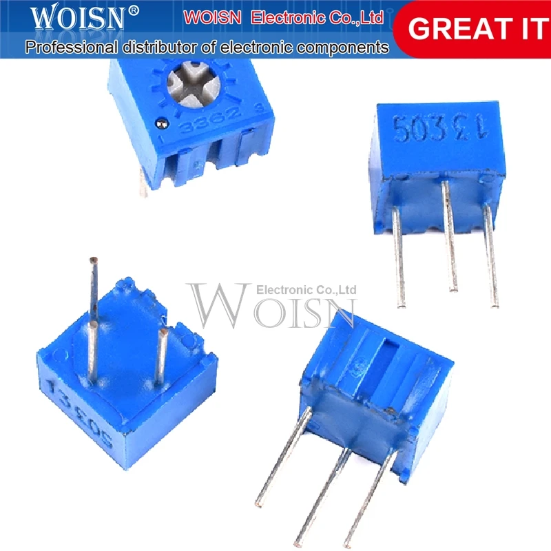 10pcs 3362P-1-103LF 3362P 10K ohm 3362P-1-103 3362P-103 3362 P103 103 Trimpot Trimmer Potentiometer Variable resistor In Stock