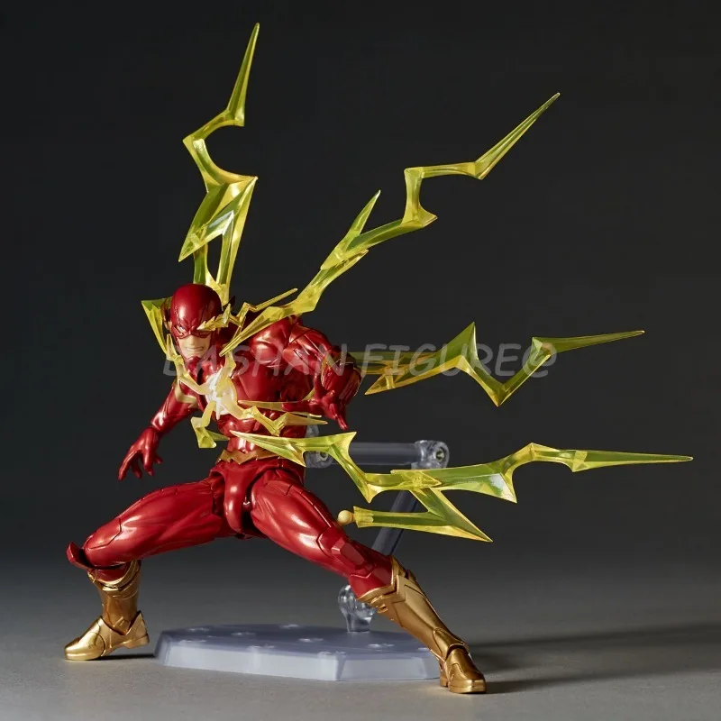Revoltech The Flash Action Figure Barry Allen Figurine Movable PVC Collection Kaiyodo Amazing Yamaguchi Flashpoint Model Toys