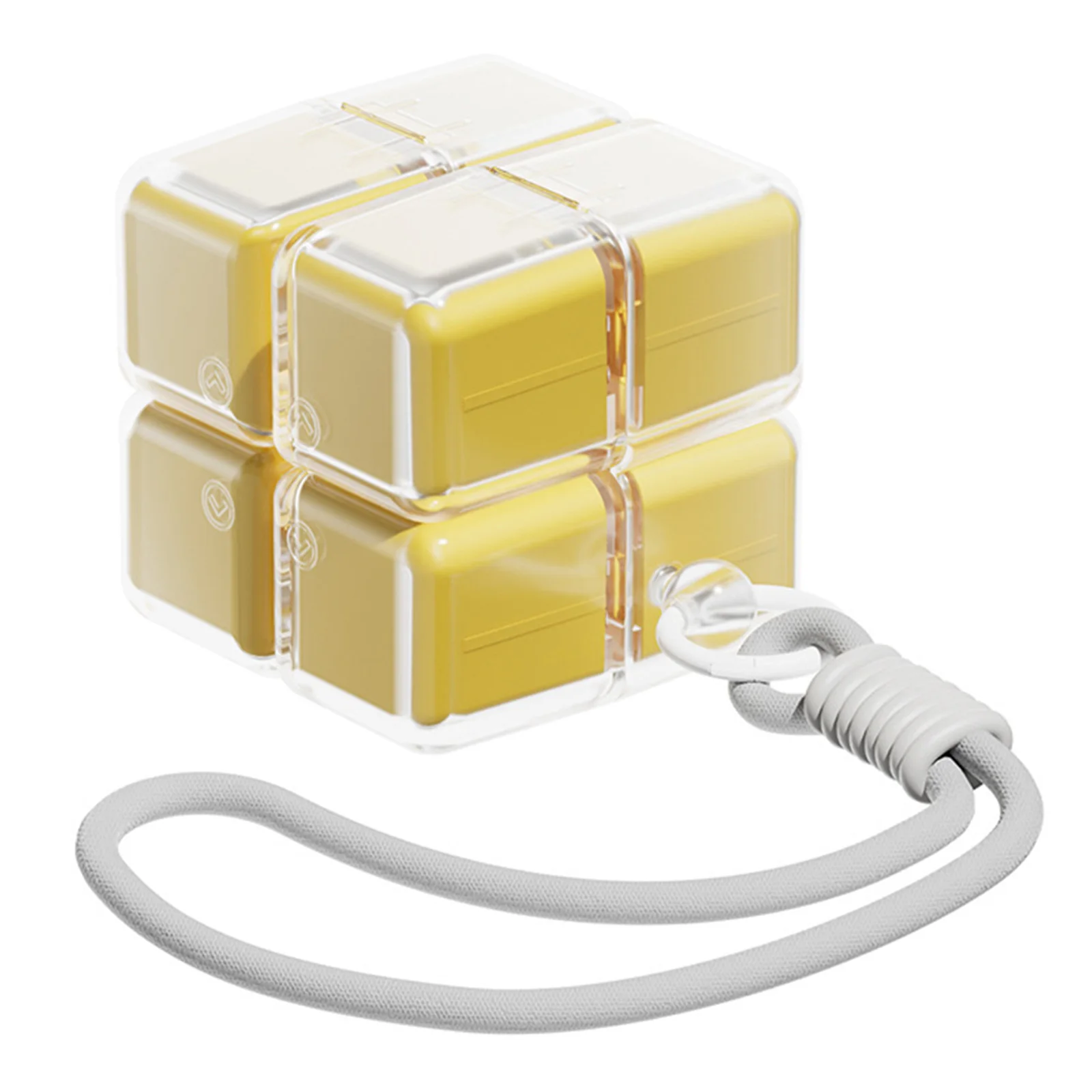 8칸짜리 자석식 약통, 장식적이고 세련된 약통, 비타민 및 보충제를 위한 쉽게 열리는 큐브형 디자인