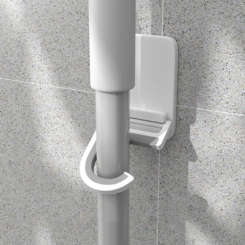 Multifunctional Hooks Kitchen Hook Mop & Broom Holder Mop Storage Rack Home Storage Accessories Mop Clip Wall Mount Broom Mop Clip Holder Self-adhesive Broom Brush Mop Hanger Organizer Rack Kitchen Bathroom Storage Multi-Purpose Hook