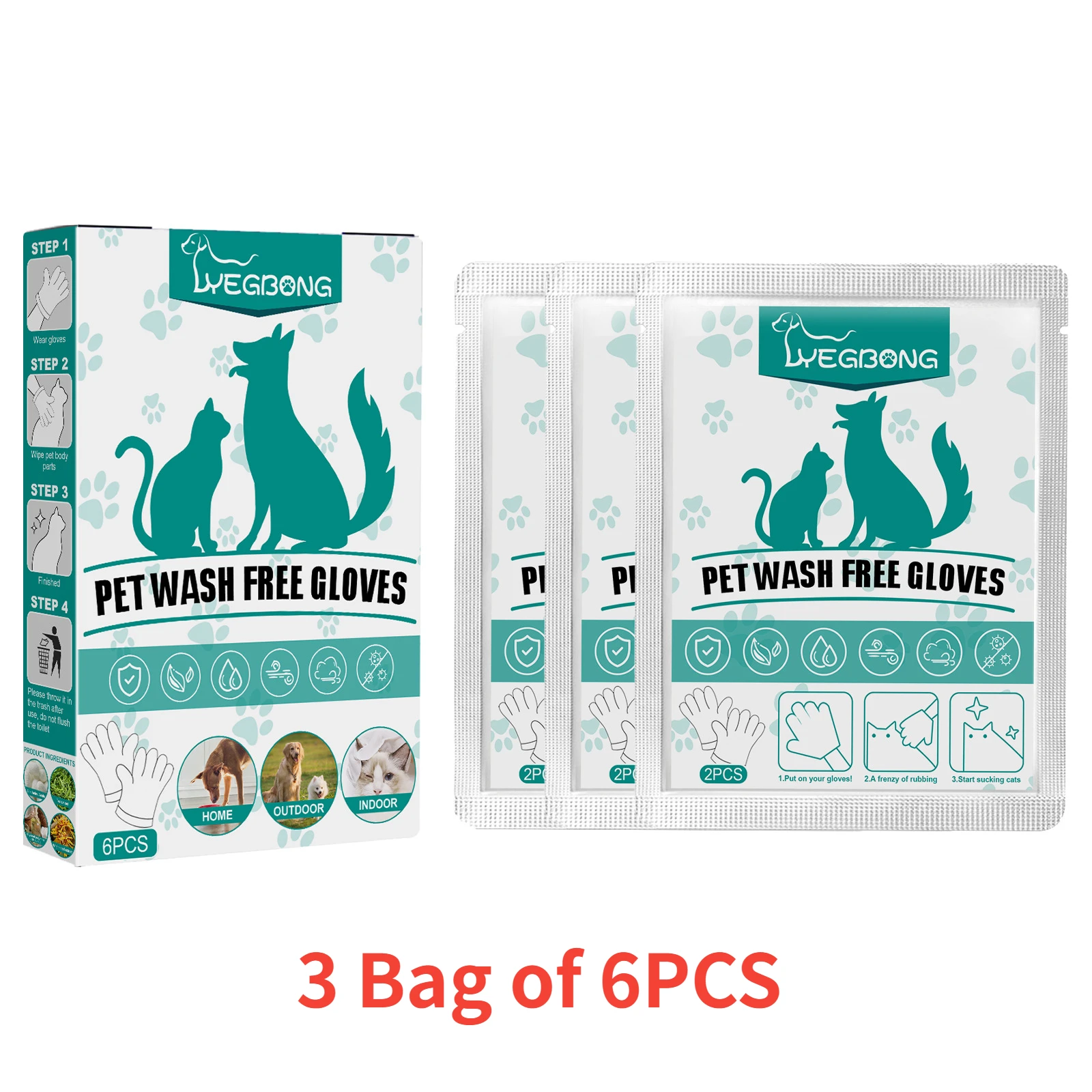 3 Bag of 6PCS