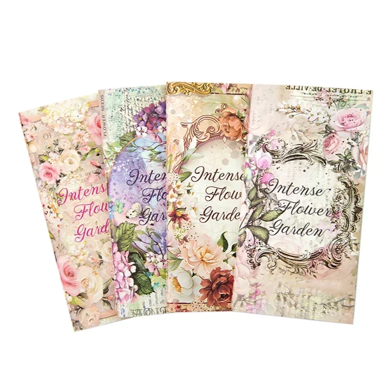 

36 pcs/lot Strong Flower Garden Series Car Thread Book Vintage Small Fresh Hand Curtain Decoration Material Paper 4 kinds