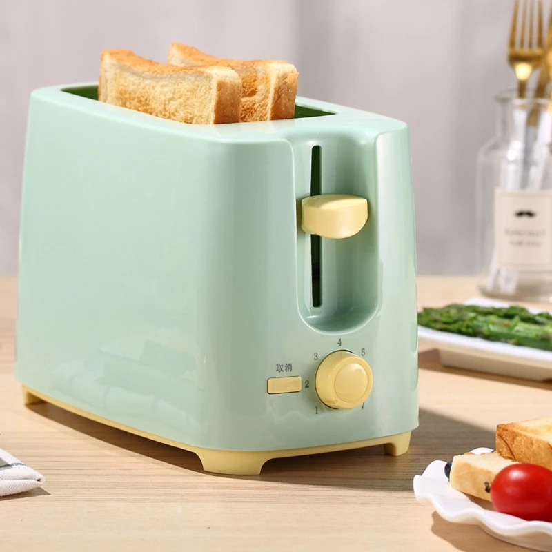 NEW Stainless Steel Electric Toaster Household 2 Slice Auto Bread Baking Machine Toast Sandwich Grill Oven Breakfast Maker
