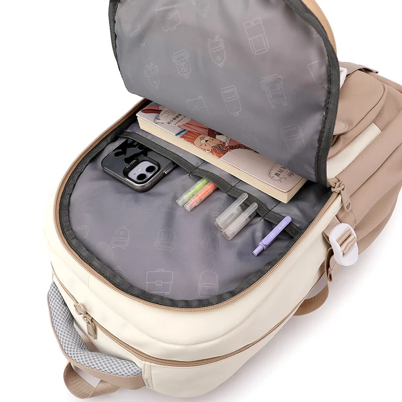 2024 Summer BAIJIAWEI Brand Designer Youth Backpacks for Girls Cute school bag for teenagers Academy style Colorful backpack 5