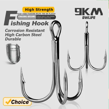 Hook Barbed Fishing Treble Hooks 1
