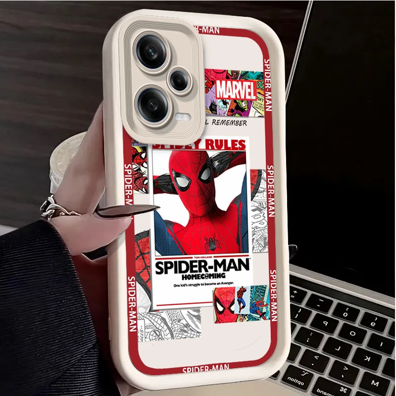 Avengers Art Cute For Redmi Note 13 12 11T 11S 11E 10S 10T 9 8 7 Pro Plus Lite Eye Ladder Phone Case