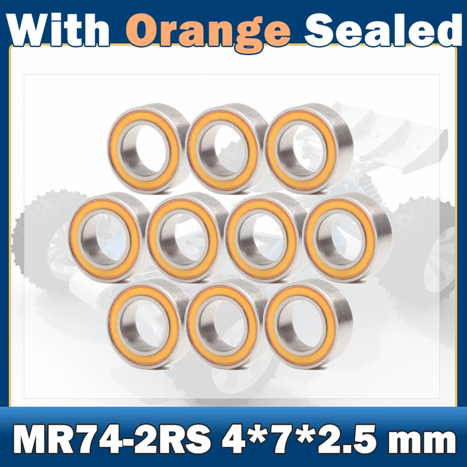 4x7 Bearing 4x7x2.5 Rubber Bearing MR74-2RS