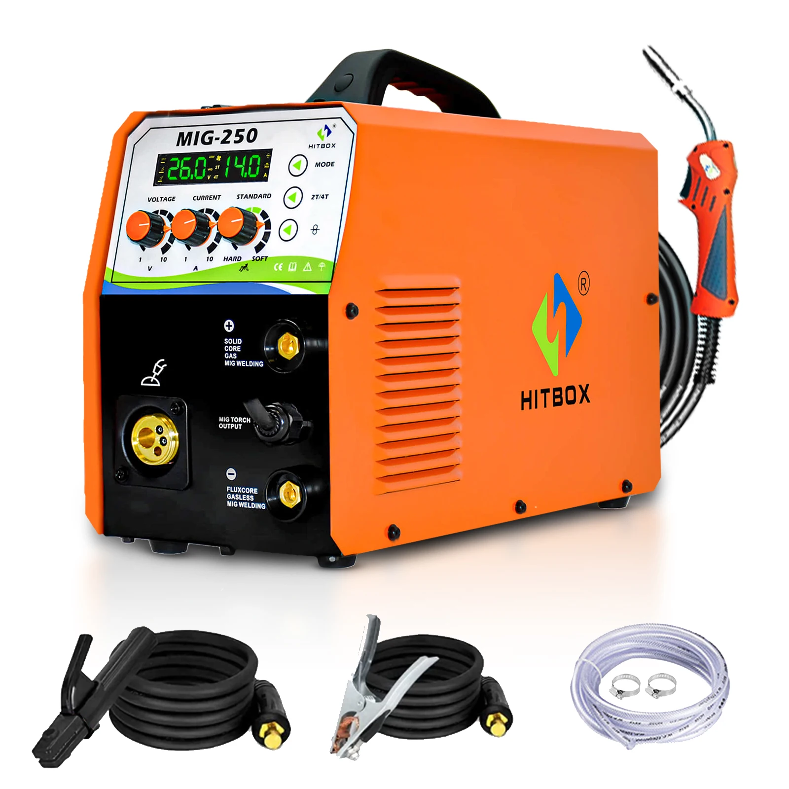 HITBOXMigWelder220VMIGTIGARCWeldingMachineGasGaslessWelder