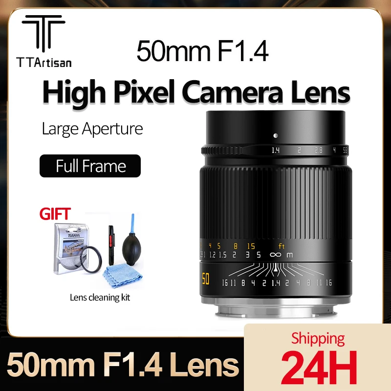 Ttartisan 50Mm F1.4 Asph Obiettivo Per Fotocamera Full Frame Obiettivo Con Messa A Fuoco Manuale Ad Alto Pixel Per Sony E Canon Rf Nikon Z Leica M L M