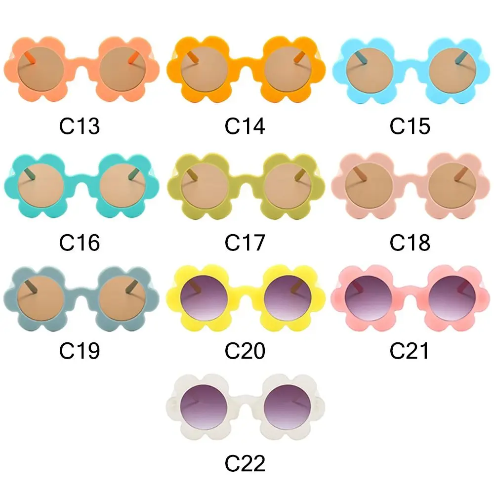 Neue trendige Sonnenblumen-Sonnenbrille für Damen, Retro-Sonnenbrille mit runden Blumen, lustiger Roman, Disco/Festival/Party-Sonnenbrille für Erwachsene – Detail 33