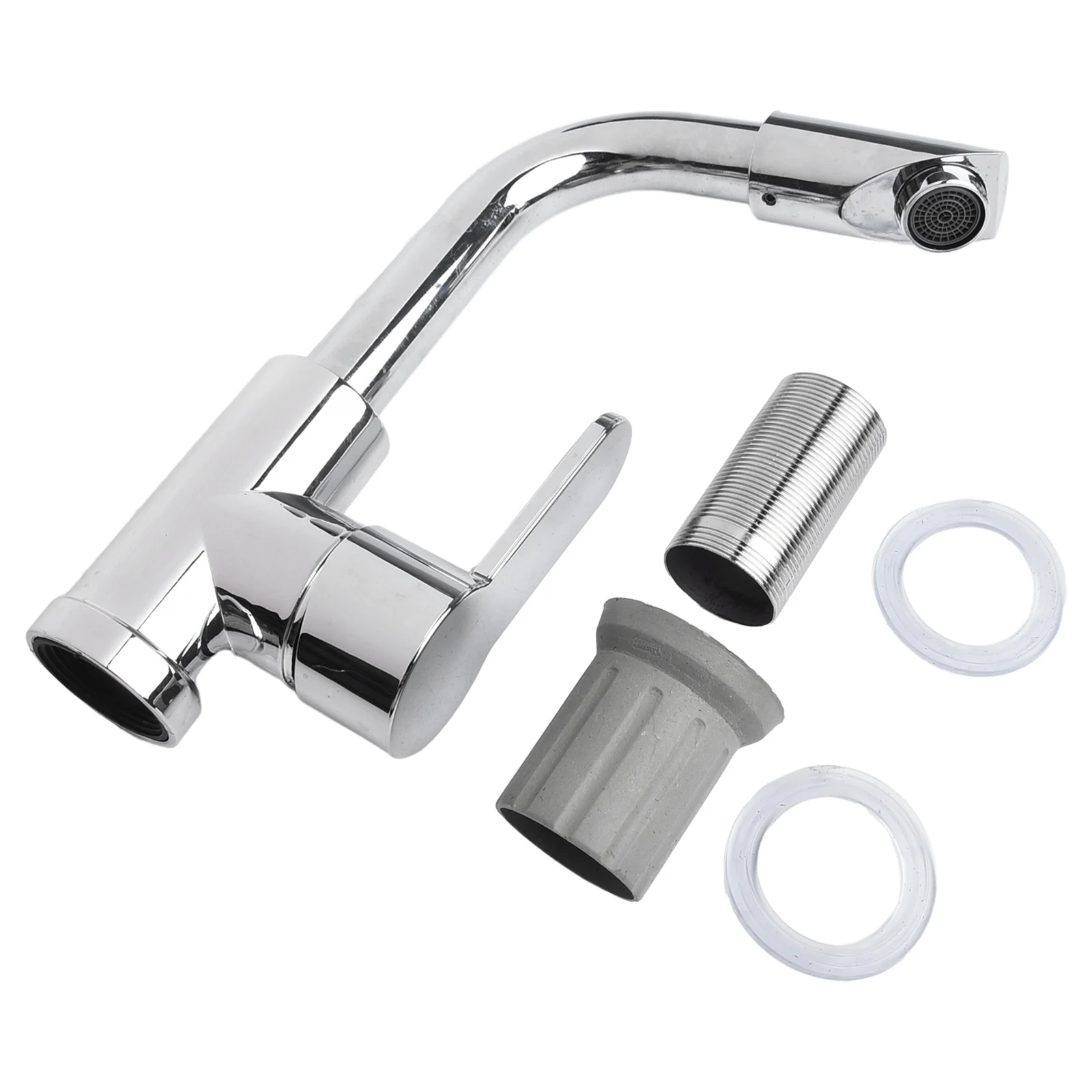 

Элегантный и функциональный смеситель для ванной комнаты полированная хромированная отделка одна ручка для легких прочных материалов